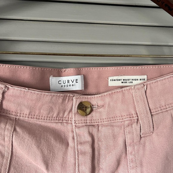 High Rise Pink Jeans - Picture 2 of 3